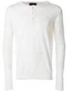 Roberto Collina Front Button Jumper - White