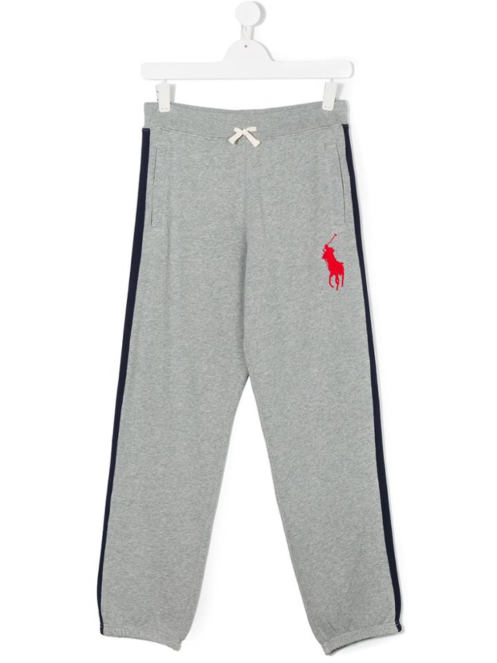 Ralph Lauren Kids Branded Drawstring Track Pants - Grey