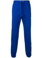 Gucci Logo Stripe Joggers - Blue