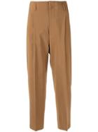 Le Ciel Bleu High-waisted Trousers - Brown