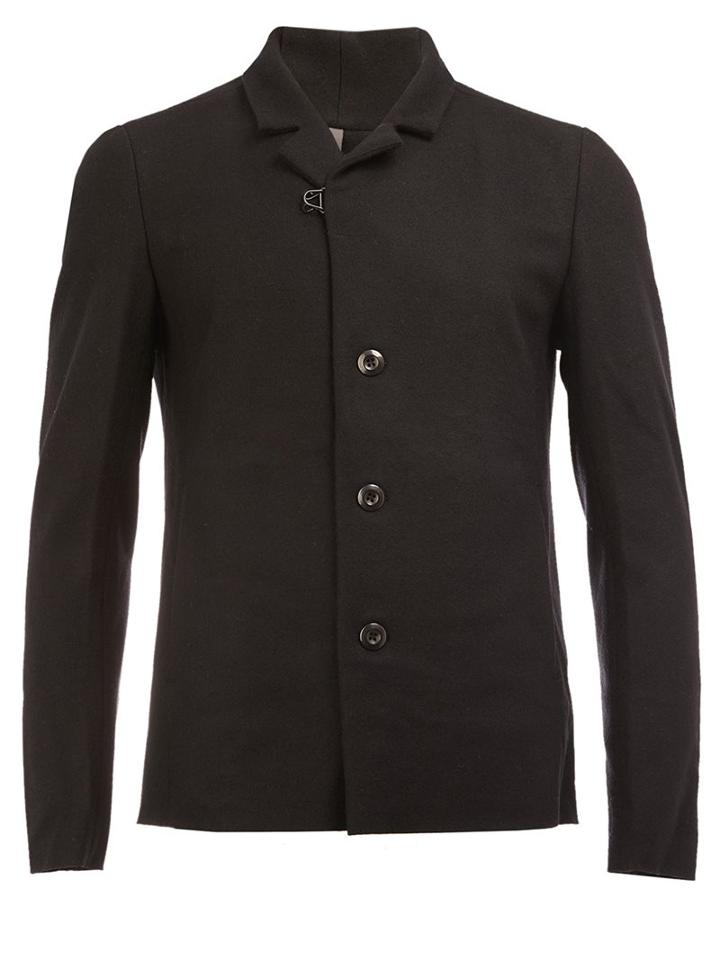 Kazuyuki Kumagai Slim-fit Blazer, Men's, Size: 2, Black, Cashmere/wool