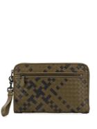 Bottega Veneta Intrecciato Mini Document Case - Green