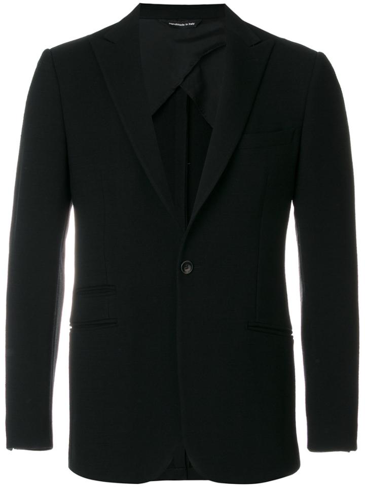 Tonello Peaked Lapels Blazer - Black