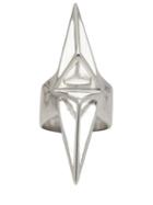 Moratorium Pyramid Ring, Women's, Size: 6, Metallic, Sterling Silver