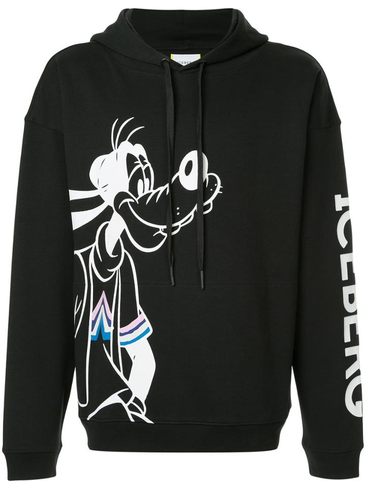 Iceberg Goofy Hoodie - Black
