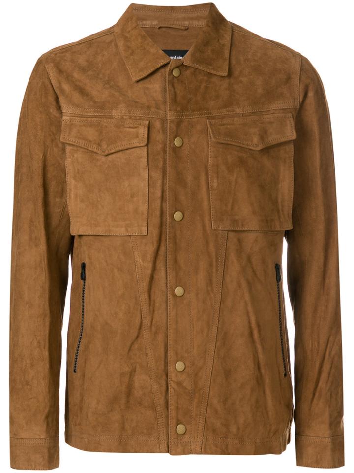 White Mountaineering Zipped Fitted Jacket - Brown