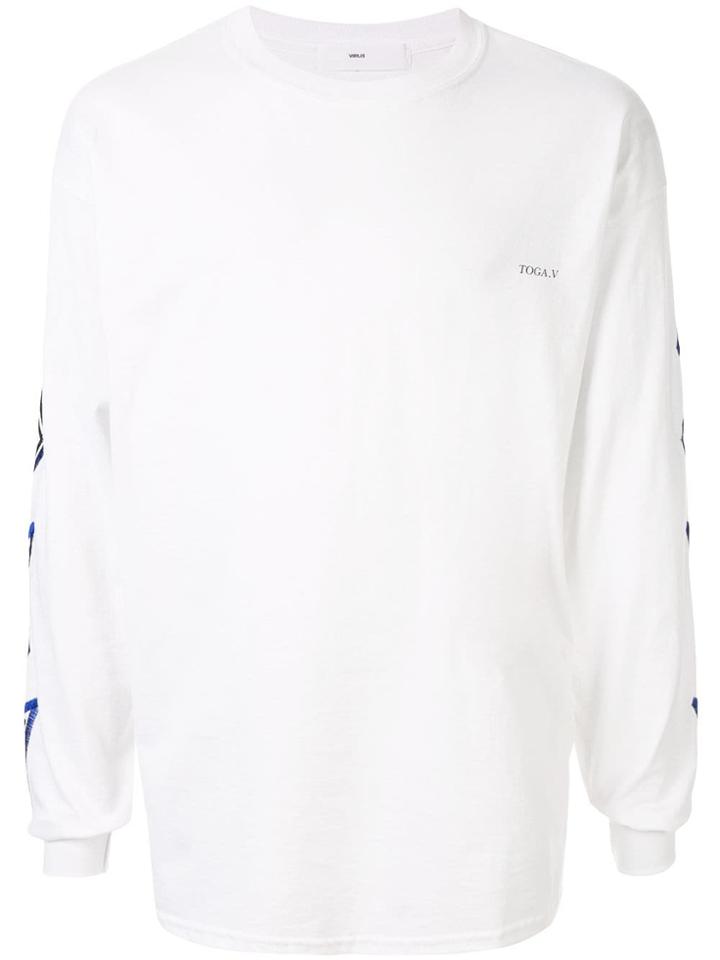 Toga Virilis Embroidered Pattern T-shirt - White