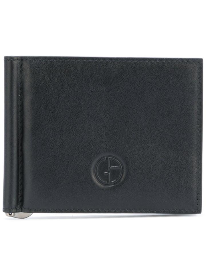 Giorgio Armani Foldover Cardholder - Black