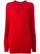 Dolce & Gabbana Fine Knit Sweater, Women's, Size: 38, Red, Cashmere