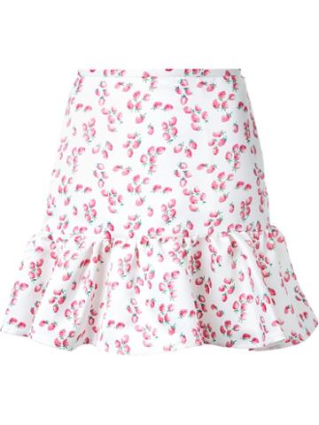 Dresscamp Strawberry Print Peplum Skirt