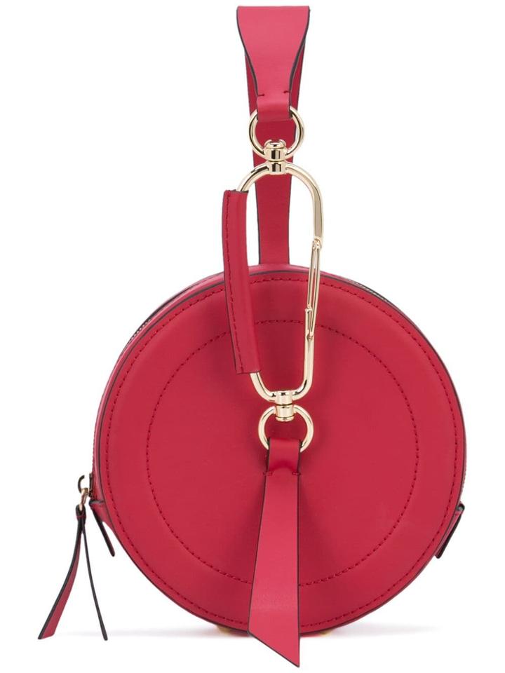Zac Zac Posen Belay Circle Wristlet Clutch - Red