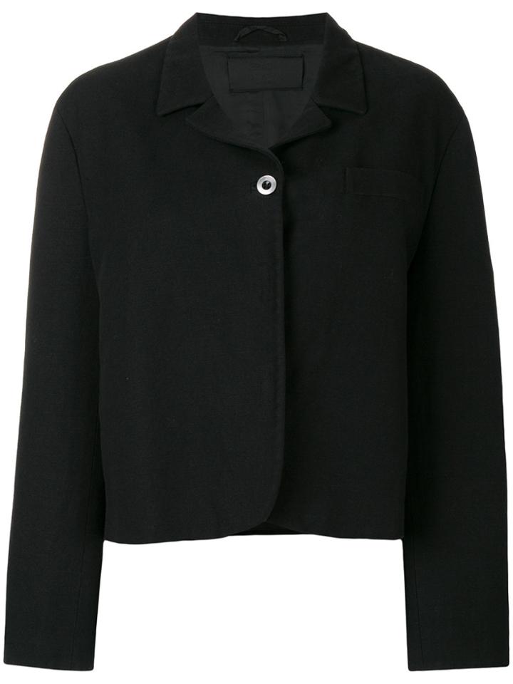 Prada Vintage Boxy Shirt Jacket - Black