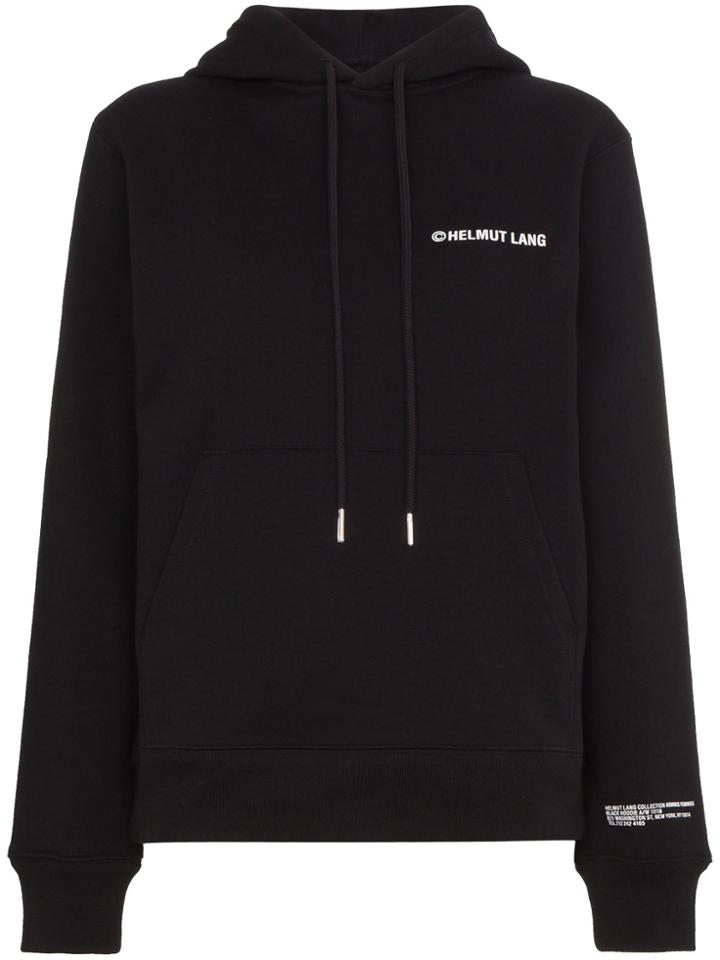 Helmut Lang Copyright Logo Hoodie - Black