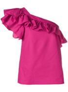 Philosophy Di Lorenzo Serafini Ruffled One Shoulder Top - Pink &