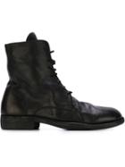 Guidi Distressed Lace-up Boots, Women's, Size: 37, Black, Leather/horse Leather