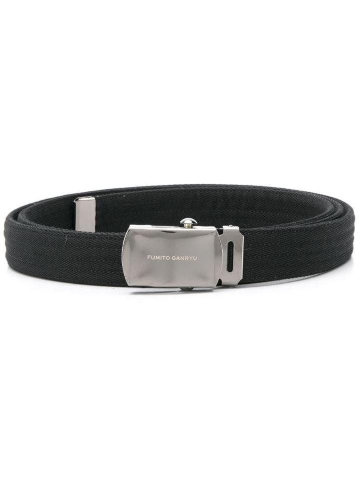 Fumito Ganryu Stitched Cotton Belt - Black