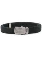 Fumito Ganryu Stitched Cotton Belt - Black