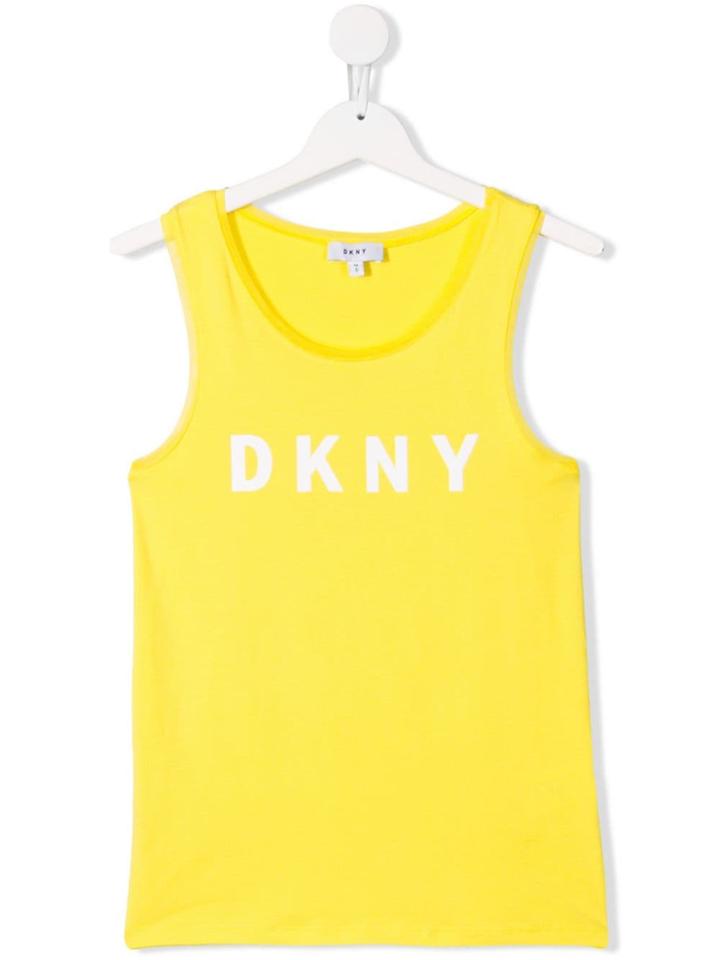 Dkny Kids Teen Logo Vest - Yellow