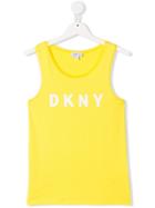 Dkny Kids Teen Logo Vest - Yellow