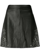 Michael Michael Kors Studded Mini Skirt - Black