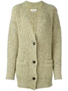 Isabel Marant Étoile 'hamilton' Chunky Knit Cardigan, Women's, Size: 42, Green, Silk/cotton/acrylic/wool