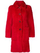Desa 1972 Single-breasted Fitted Coat - Red