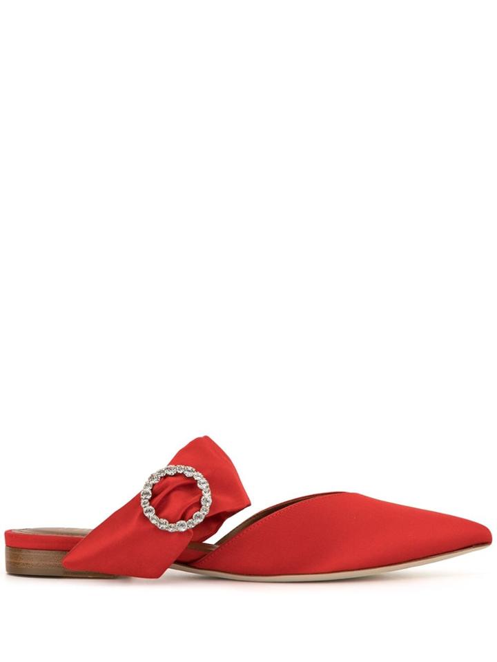 Malone Souliers Maite Buckled Sandals - Red