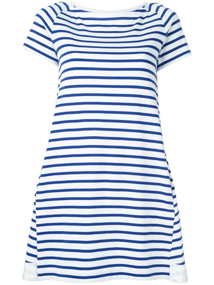 Sacai Dixie Border Dress, Women's, Size: 3, Blue, Cotton