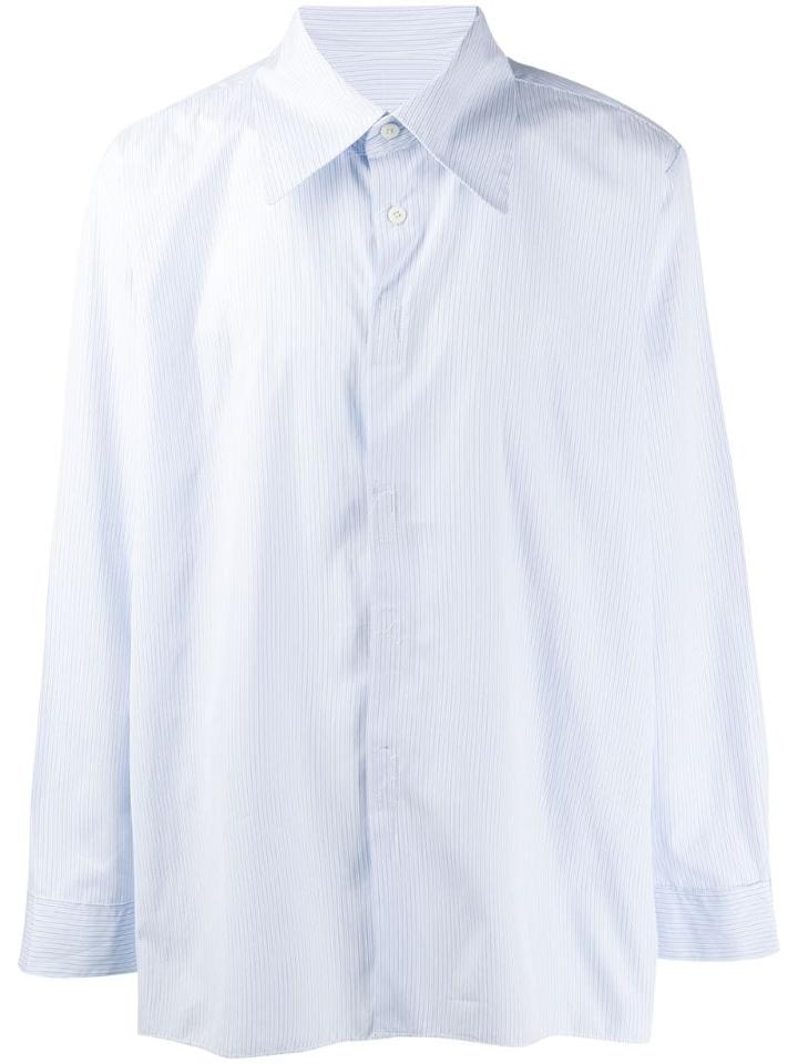 Camiel Fortgens Frayed Hem Shirt - Blue