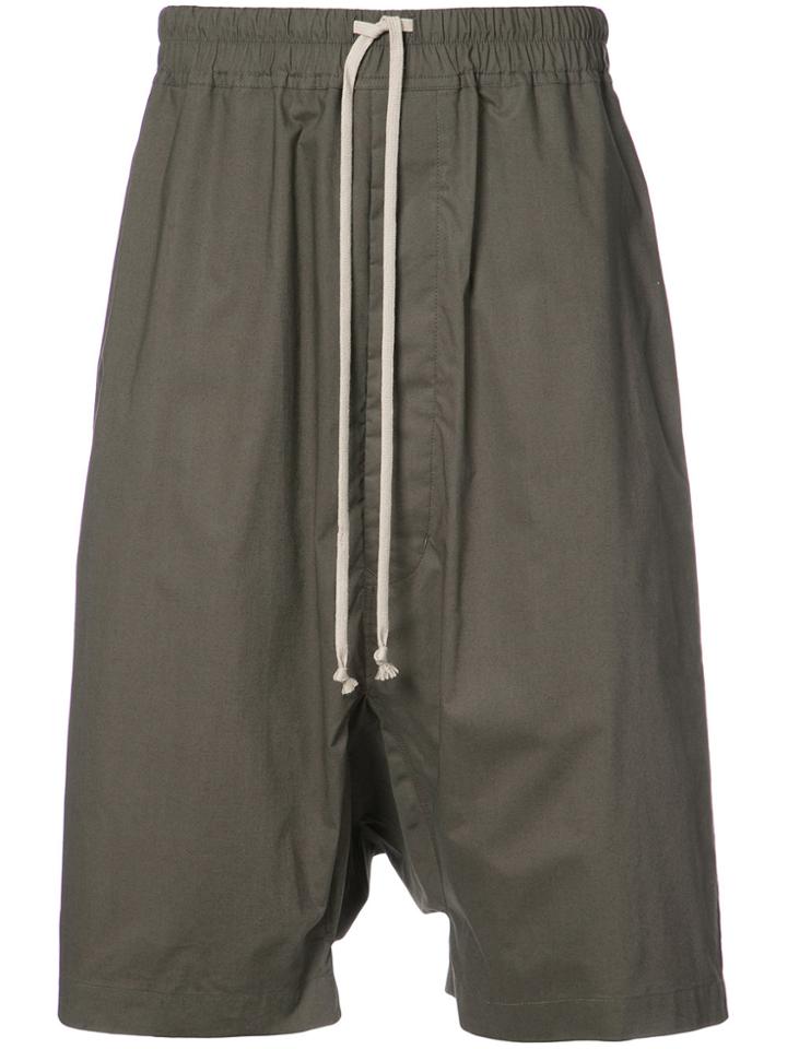Rick Owens Drop-crotch Shorts - Brown