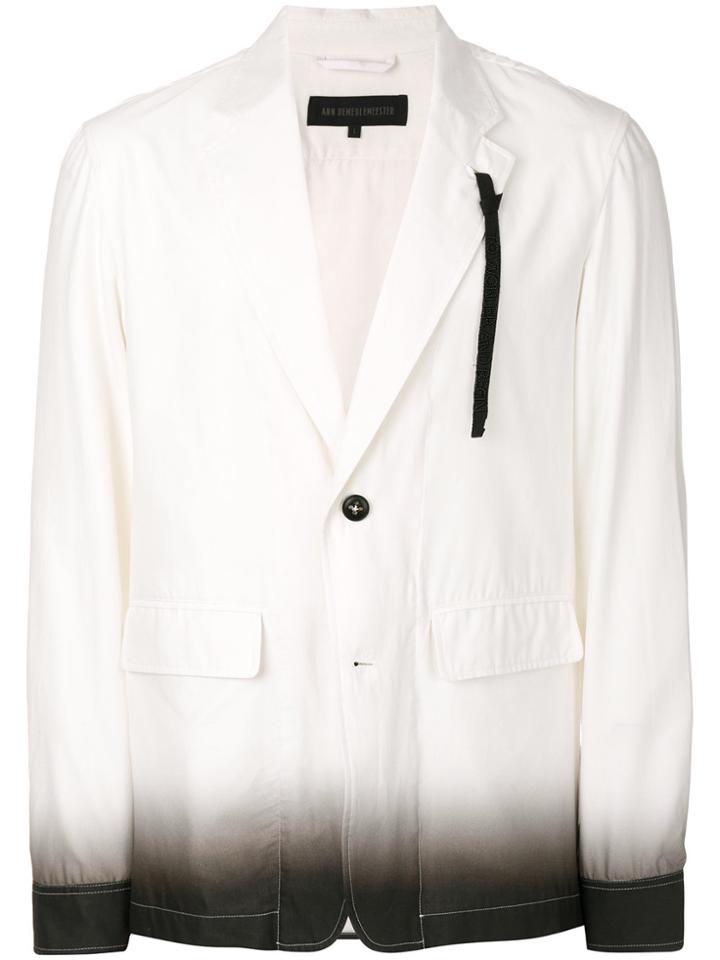 Ann Demeulemeester Grise Gradient Shirt Jacket - White