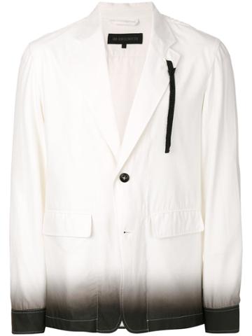 Ann Demeulemeester Grise Gradient Shirt Jacket - White