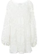 Chloé Crochet Dress, Women's, Size: 44, White, Cotton/silk