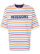 Missoni Striped Logo T-shirt - White