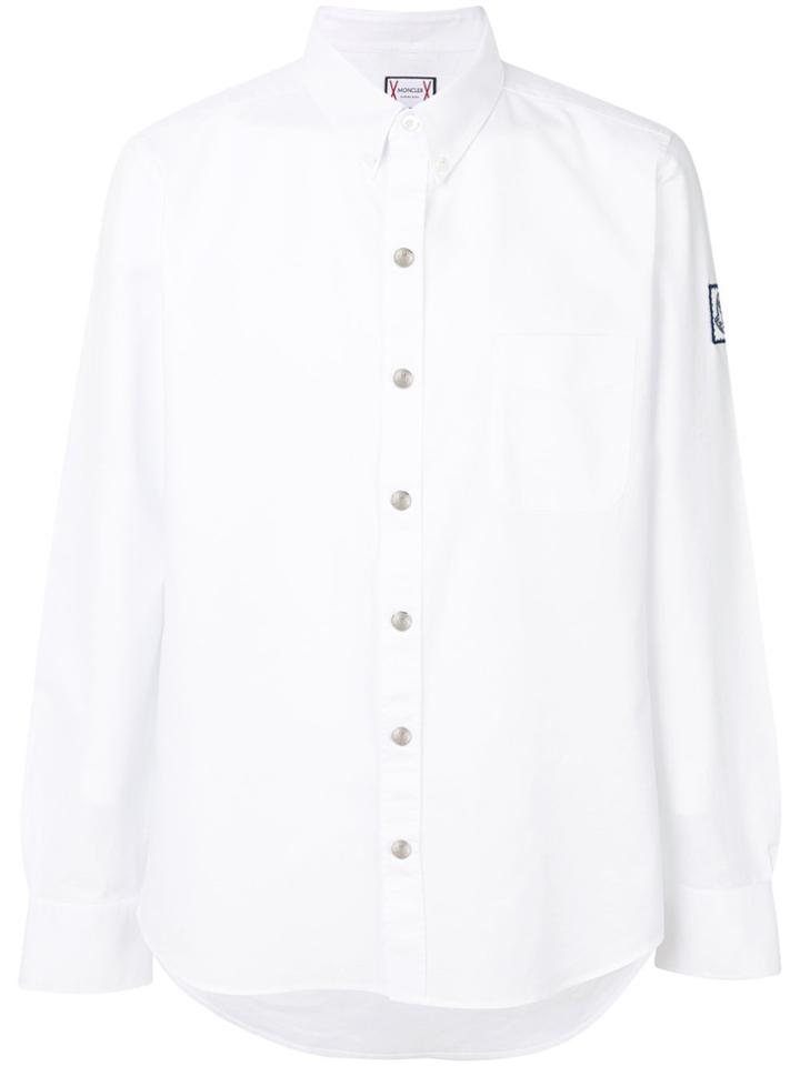 Moncler Gamme Bleu Classic Shirt With Logo - White