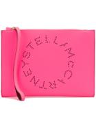 Stella Mccartney Logo Clutch - Pink & Purple