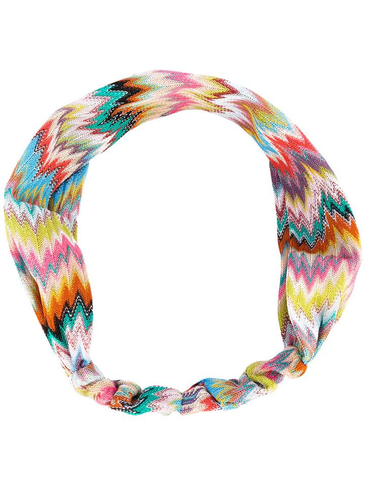 Missoni - Striped Hairband - Women - Rayon - One Size, Rayon