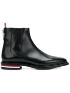 Thom Browne Fitted Zip-up Chelsea Boot - Black