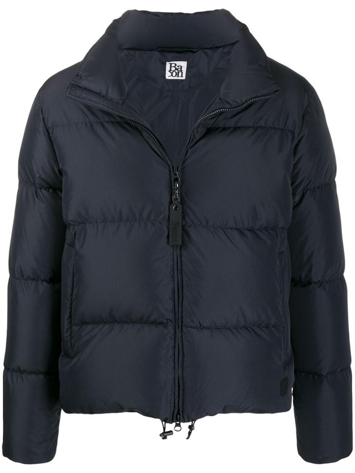 Bacon High-neck Puffer Jacket - Blue