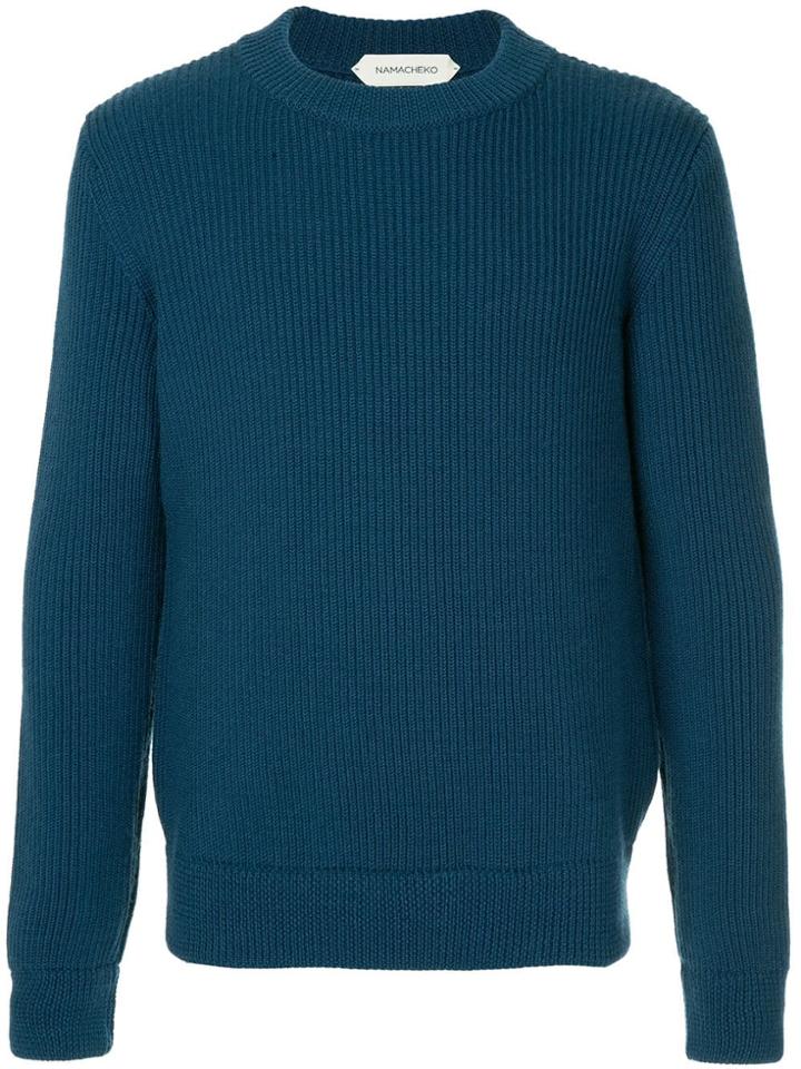 Namacheko Ribbed Knit Sweater - Blue