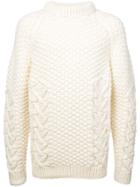 Loewe Cable Knit Sweater - Neutrals
