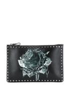 Valentino X Undercover Valentino Garavani Rose Chain Clutch - Black