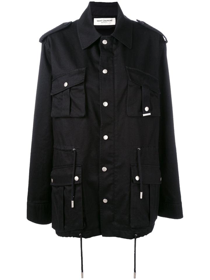 Saint Laurent Surplus Military Jacket - Black