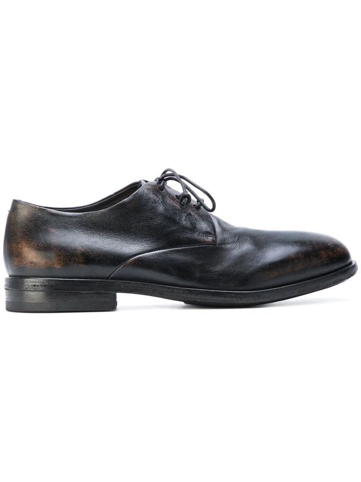 Marsèll Burn Out Effect Derby Shoes - Black