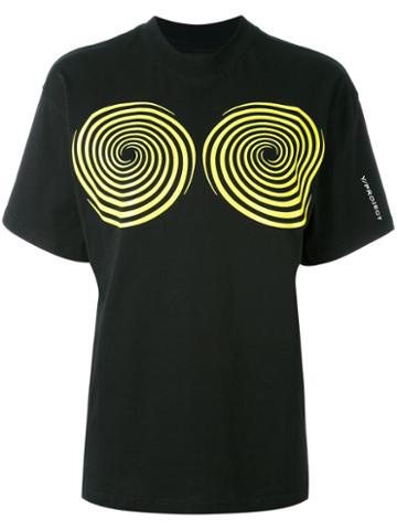 Vortex Print T-shirt - Women - Cotton - L, Black, Cotton, Y / Project