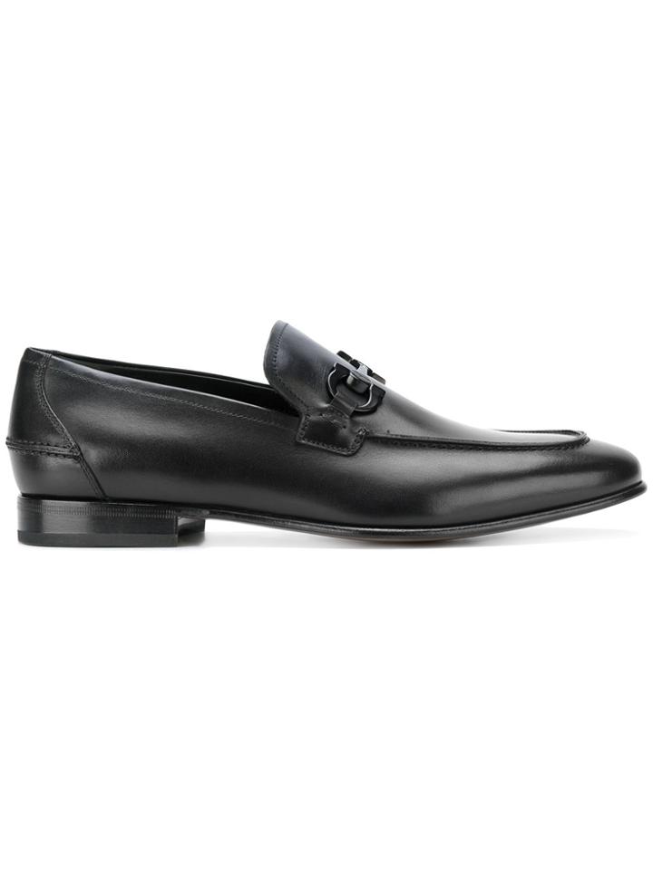 Salvatore Ferragamo Gancio Loafers - Black