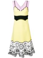 Emilio Pucci Deep-v Neck Dress - Yellow & Orange