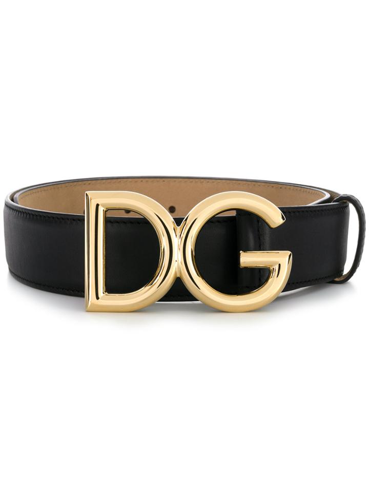 Dolce & Gabbana Dg Logo Belt - Black