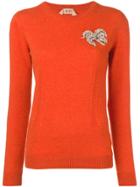 No21 Embellished Long-sleeve Sweater - Yellow & Orange