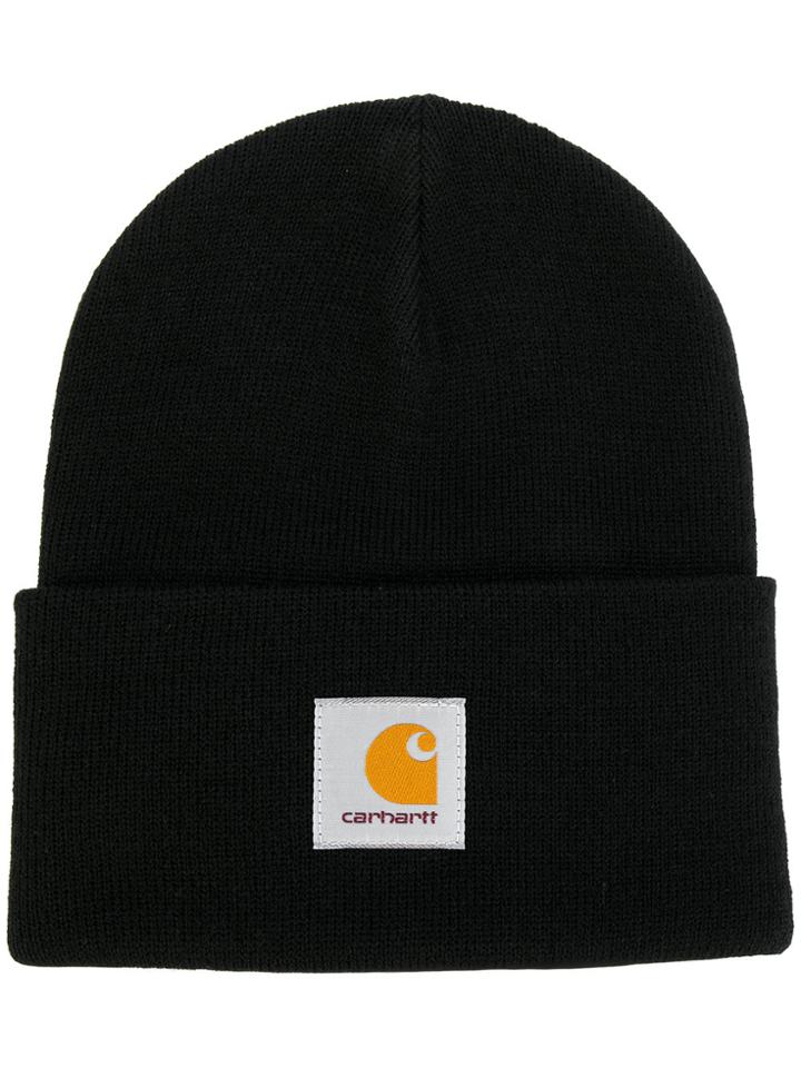 Carhartt Logo Plaque Beanie - Black
